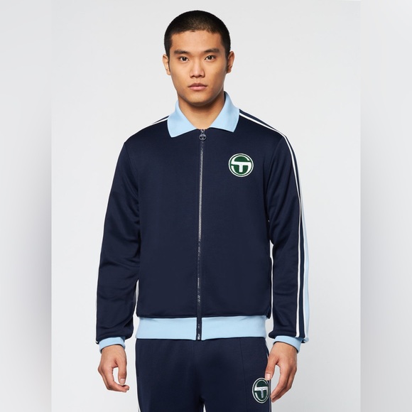 Sergio Tacchini MONTE TRACK JACKET ARCHIVIO- MARITIME BLUE & PANTS SET - Picture 2 of 14